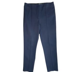 Diane Von Furstenberg Pants Womens 12 Classic Navy Blue Old Money Career Office